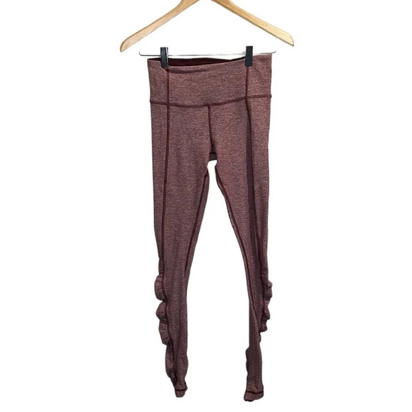 Lululemon Turn Around Tight Heathers Bordeaux Drama Size 4 - Picture 2 of 9